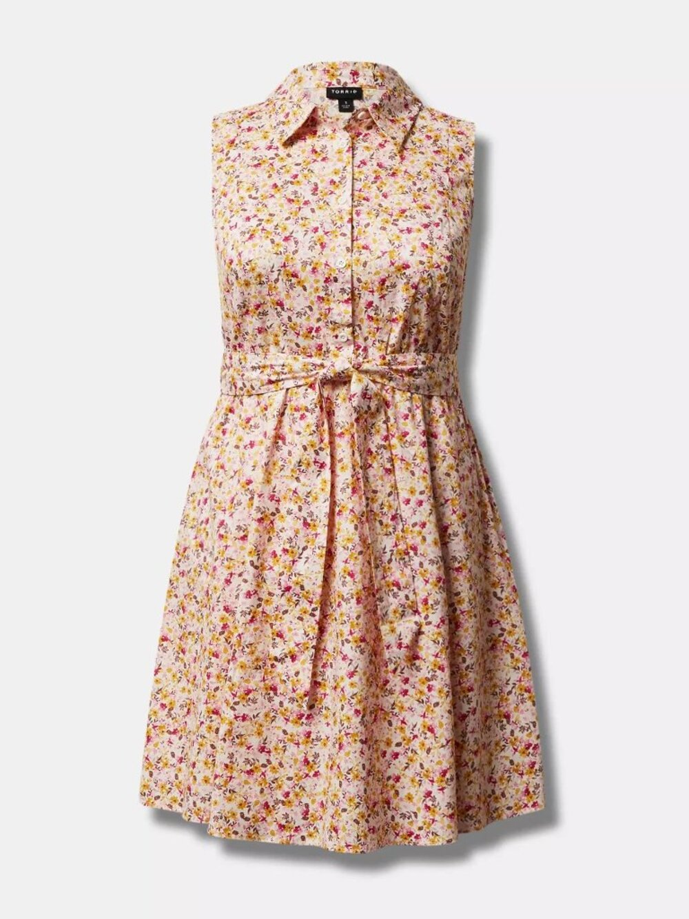 Poplin Collared Shirt Dress